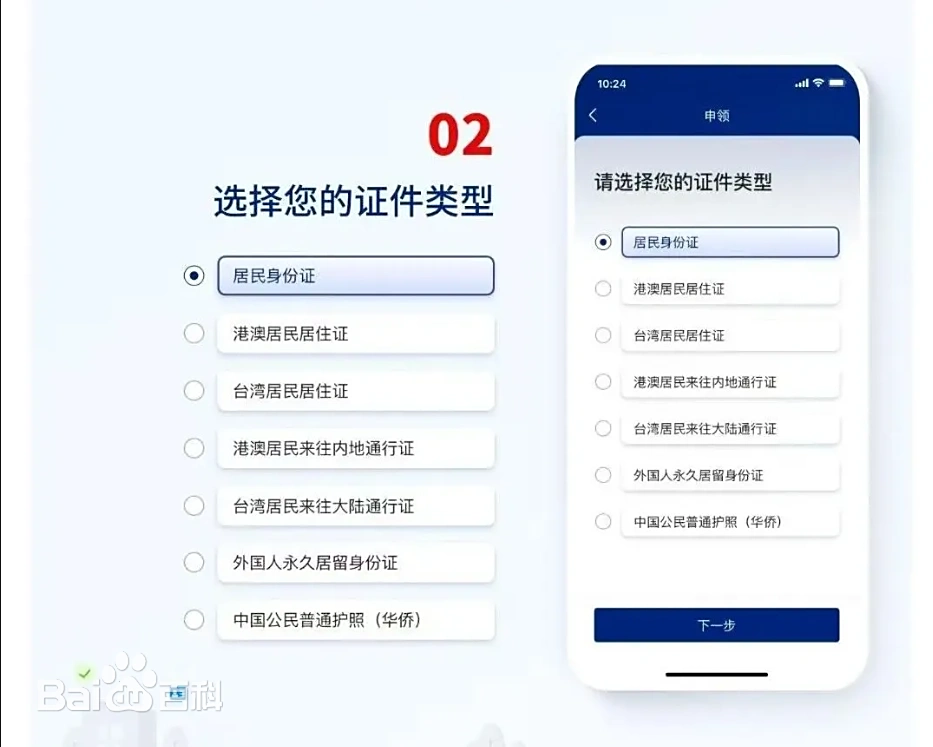 选择证件类型