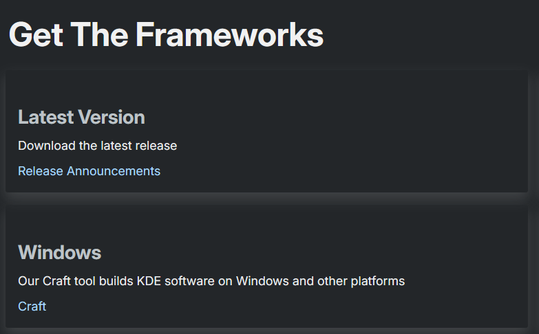 KDE Craft 安装程序的配置界面